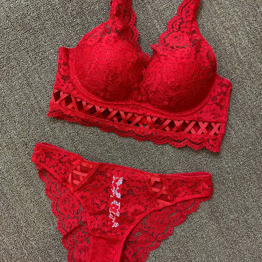 Lace Sexy Underwire Bra & Panty Sets [BRPY0019]