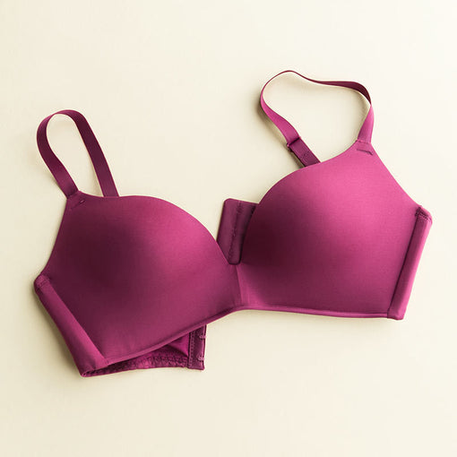 Minimizer Gathering Seamless Sexy Mulberry Silk 3/4 Cup Wireless Underwear Bras & Bralettes [GDBR0088]