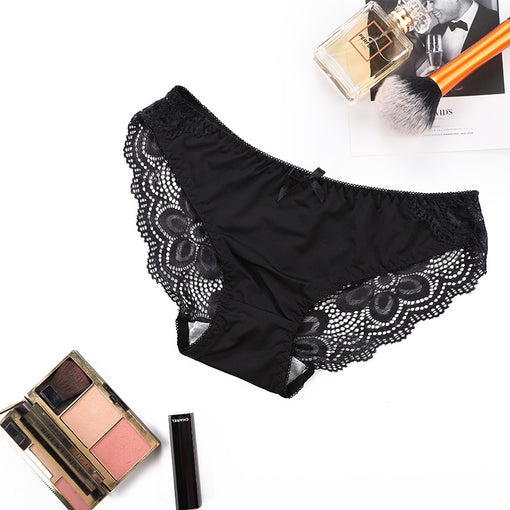 Gathering Lace,Bow Sexy Underwire 3/4 Cup Bra & Panty Sets [BRPY0032]