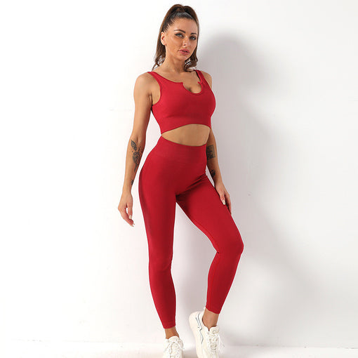 2pcs Lift Butt Yoga Sports Set Sports Bra Leggings [GTYG0019]