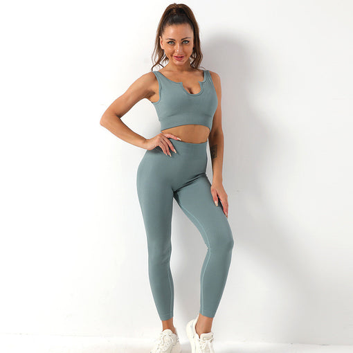 2pcs Lift Butt Yoga Sports Set Sports Bra Leggings [GTYG0019]