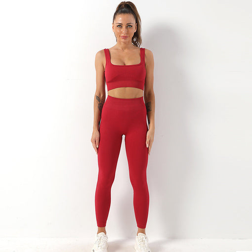 2pcs Lift Butt Yoga Sports Set Sports Bra Leggings [GTYG0019]