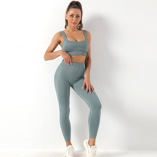 2pcs Lift Butt Yoga Sports Set Sports Bra Leggings [GTYG0019]