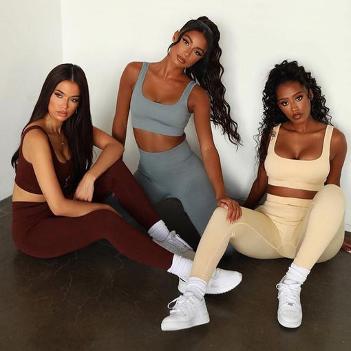 2pcs Lift Butt Yoga Sports Set Sports Bra Leggings [GTYG0019]