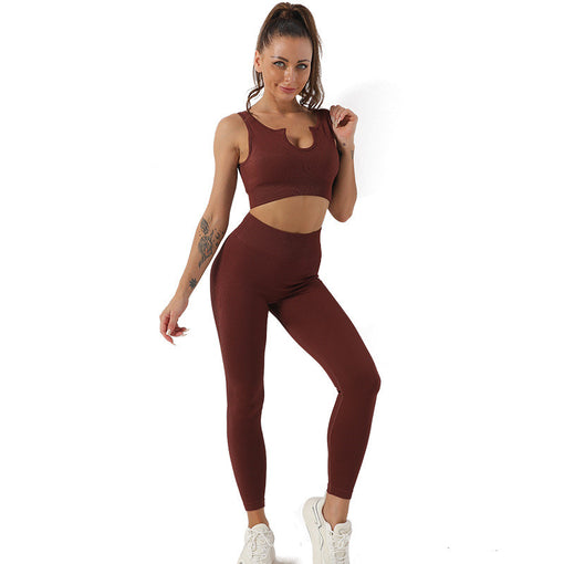 2pcs Lift Butt Yoga Sports Set Sports Bra Leggings [GTYG0019]