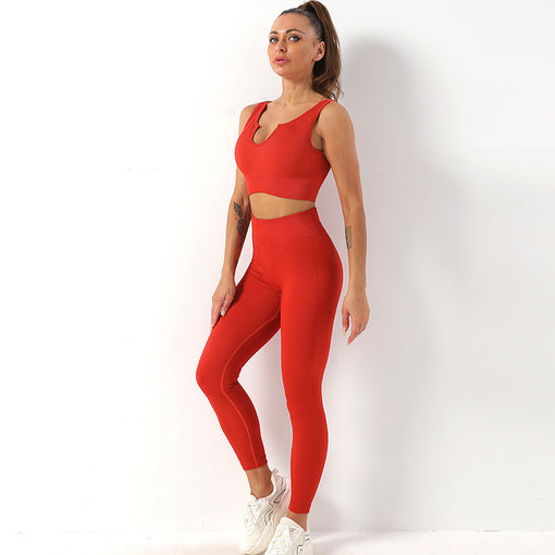 2pcs Lift Butt Yoga Sports Set Sports Bra Leggings [GTYG0019]