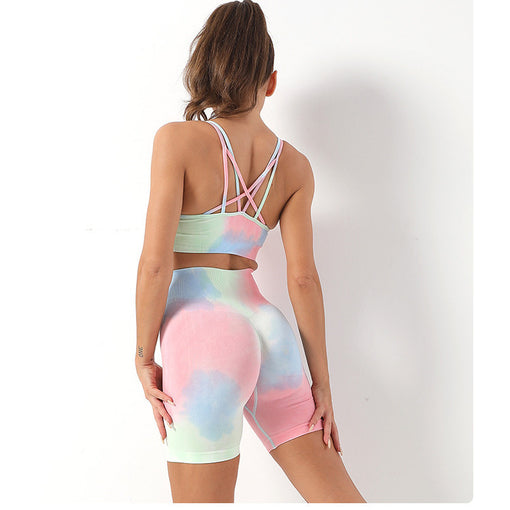 2pcs Seamless Quick-Drying Yoga Sports Set Sports Bra Shorts [GTYG0023]