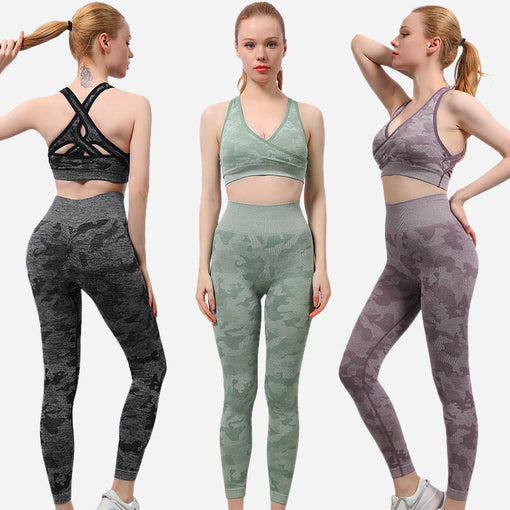2pcs Quick-Drying Yoga Sports Set Sports Bra Leggings [GTYG0032]