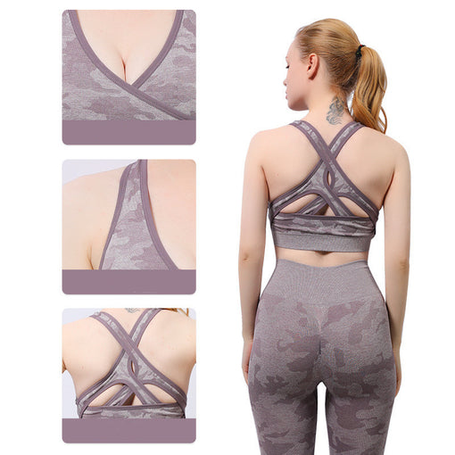 2pcs Quick-Drying Yoga Sports Set Sports Bra Leggings [GTYG0032]