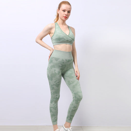 2pcs Quick-Drying Yoga Sports Set Sports Bra Leggings [GTYG0032]