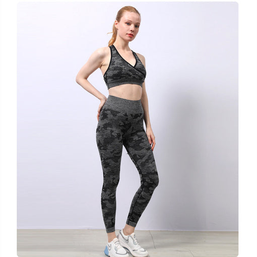 2pcs Quick-Drying Yoga Sports Set Sports Bra Leggings [GTYG0032]