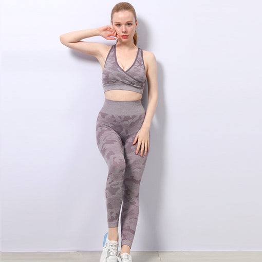2pcs Quick-Drying Yoga Sports Set Sports Bra Leggings [GTYG0032]