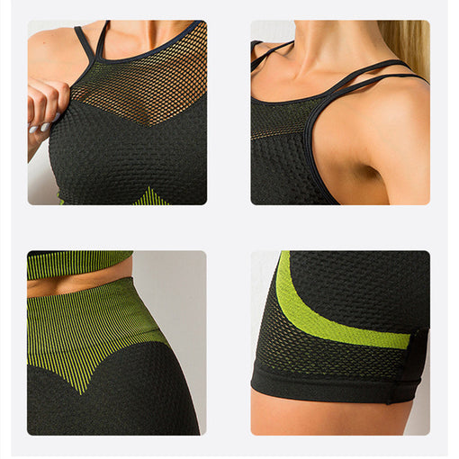 2pcs Quick-Drying Yoga Sports Set Sports Bra Shorts [GTYG0033]