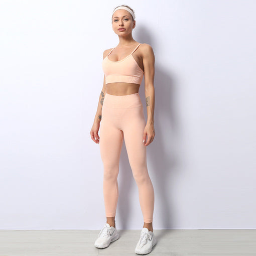 2pcs Quick-Drying Yoga Sports Set Sports Bra Leggings [GTYG0034]