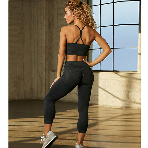 2pcs Lift Butt Yoga Sports Set Sports Bra Leggings [GTYG0038]