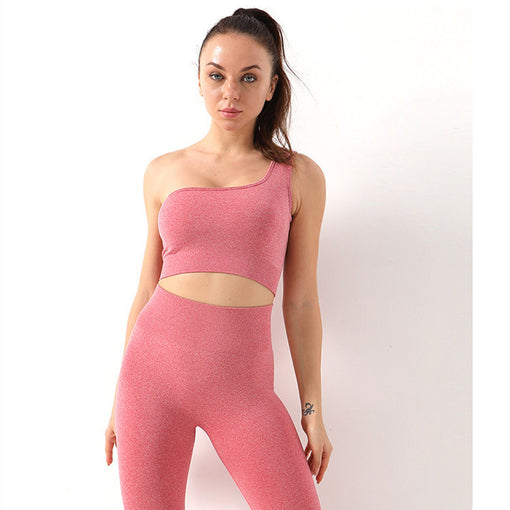 2pcs Seamless Anti-Vibration Yoga Sports Set Sports Bra Leggings [GTYG0056]