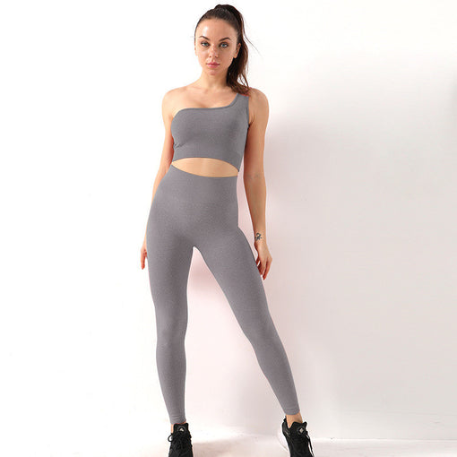 2pcs Seamless Anti-Vibration Yoga Sports Set Sports Bra Leggings [GTYG0056]