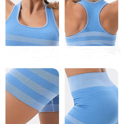 2pcs Lift Butt Quick-Drying Yoga Sports Set Racer Back Shorts [GTYG0060]