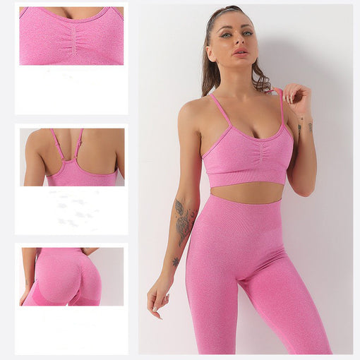 2pcs Lift Butt Yoga Sports Set Sports Bra Leggings [GTYG0061]