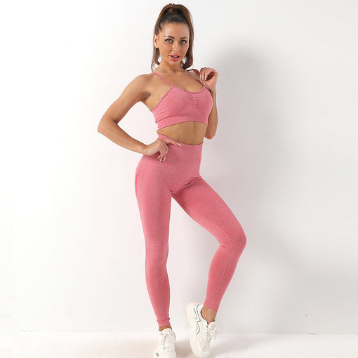 2pcs Lift Butt Yoga Sports Set Sports Bra Leggings [GTYG0061]