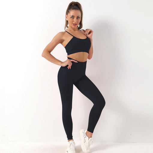 2pcs Lift Butt Yoga Sports Set Sports Bra Leggings [GTYG0061]