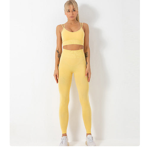 2pcs Seamless Quick-Drying Yoga Sports Set Sports Bra Shorts [GTYG0062]